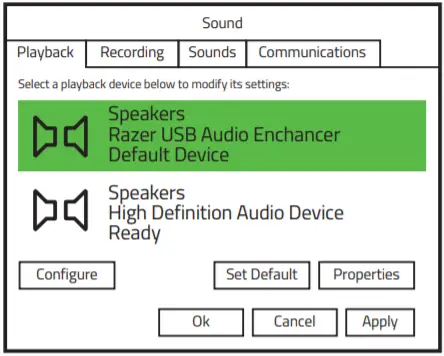 Razer Ifrit as the default recording