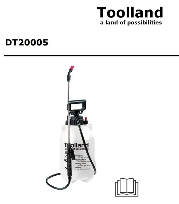 velleman DT20005 Pump Pressure Sprayer 5 User Manual
