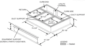 Carrier CRRFCURB053A01 Roof Curb - fig