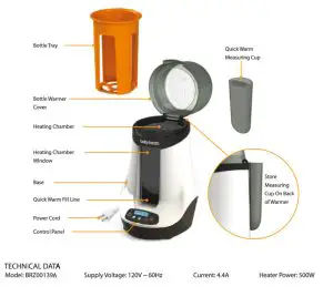 baby brezza BRZ00139A Milk Bottle Warmer - fig