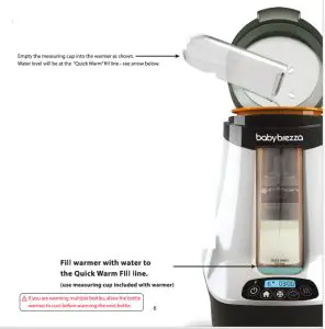 baby brezza BRZ00139A Milk Bottle Warmer - fig 4