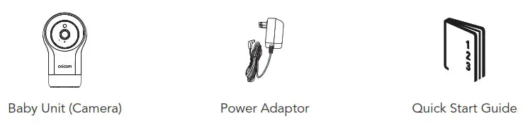 oricom OBH930PTZ HD Smart Camera with Remote - Contents Inside Box