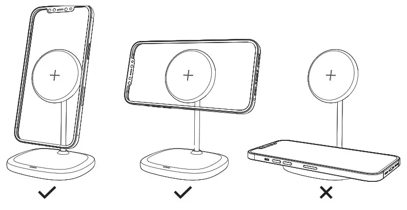 Baseus W519 Swan Magnetic Bracket Wireless Charger- User