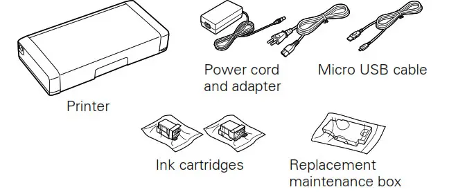 EPSON EC-C110 Wireless Mobile Color Printer - Unpacking