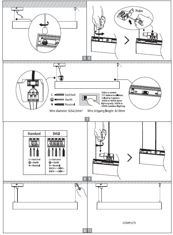 jibe JDL146 Series LED Batten Instruction Fig12