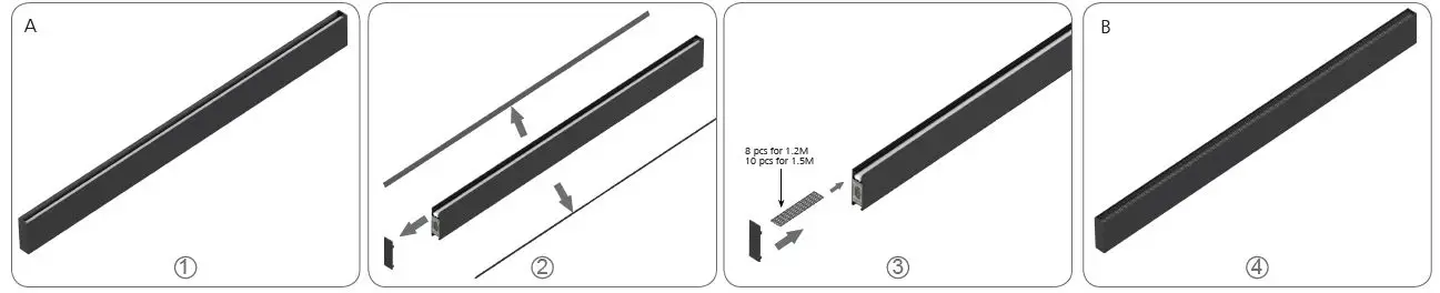 jibe JDL146 Series LED Batten Instruction Fig5