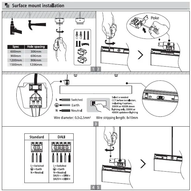 jibe JDL146 Series LED Batten Instruction Fig7