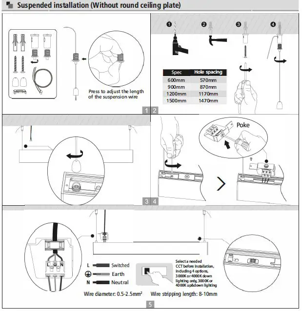 jibe JDL146 Series LED Batten Instruction Fig9