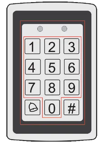 PNI DK101 Control Access Keypad with Proximity Caed Reader LOGO