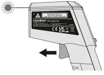 Laserliner 082.038A ThermoSpot one Infrared Thermometer - fig 1