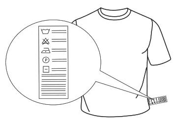 Whirlpool 8212 Washing Machine - CARE LABEL
