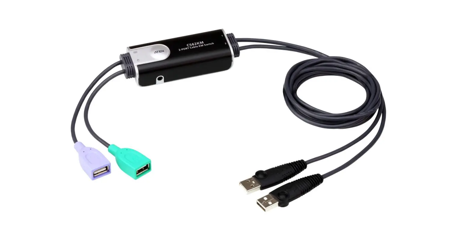 Aten Cs62km 2-port Usb Boundless Cable Km Switch User Guide