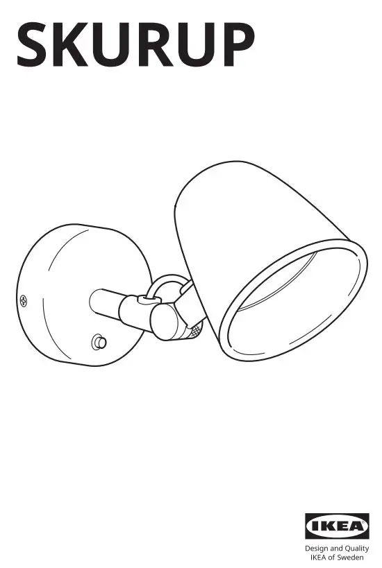 IKEA 303.573.62 SKURUP Wall Lamp Instruction Manual