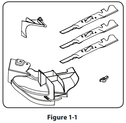 PED 942 01050 H 50 Inch Mower Blade - Carton Contents