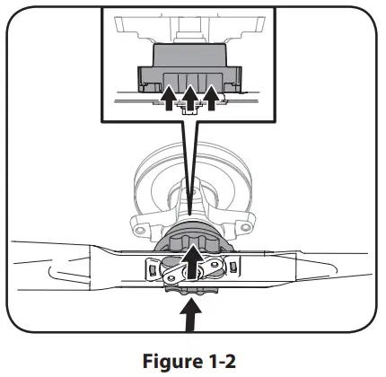 PED 942 01050 H 50 Inch Mower Blade - blade collar
