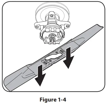 PED 942 01050 H 50 Inch Mower Blade - retainer