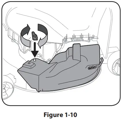 PED 942 01050 H 50 Inch Mower Blade - wing knob