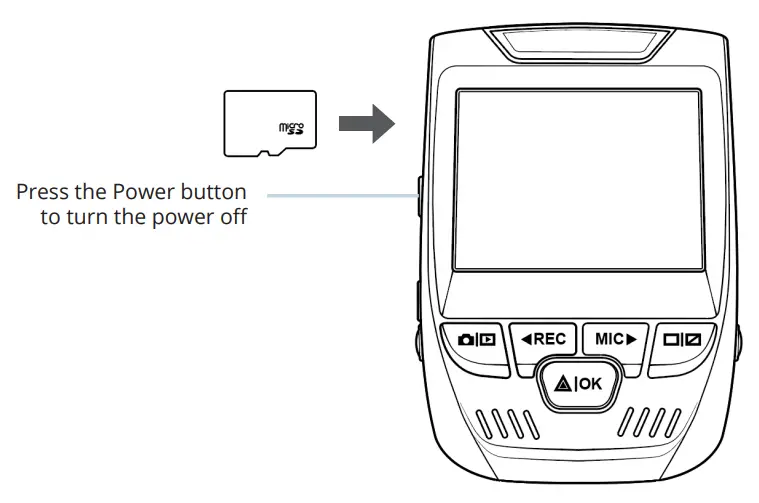 REXING V1P 4K Dual Channel Dash Camera - Power
