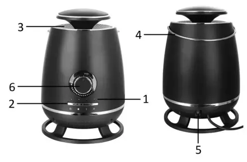 emerio FH-125831.1 Ceramic Fan Heater Instruction Manual - Product Overview