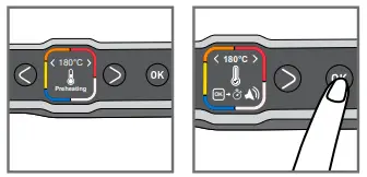 Cooking in manual mode