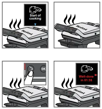 Cooking in automatic mode