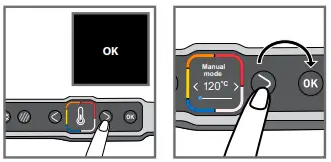 Cooking in manual mode