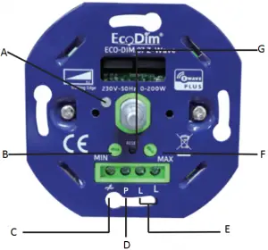 EcoDim Smart LED dimmer Z-Wave 0-200W - 2
