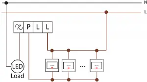 Multiway master& slave wiring connection