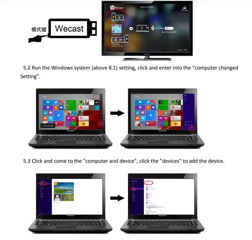 Wecast-A28-Wireless-WiFi-Display-Dongle-Receiver-12