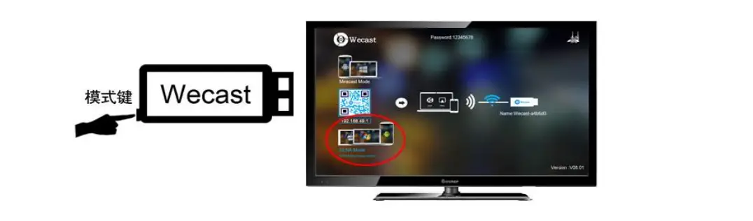 Wecast-A28-Wireless-WiFi-Display-Dongle-Receiver-3