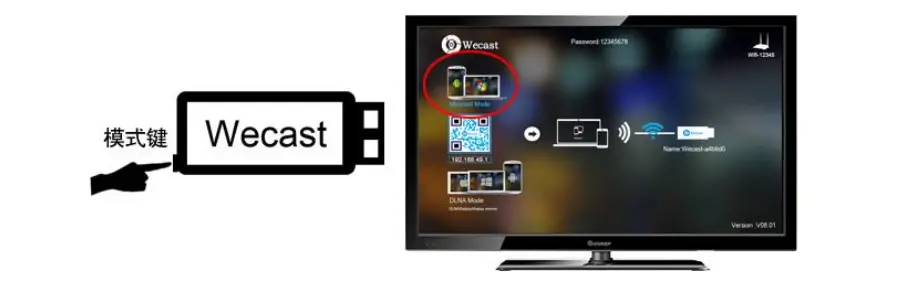 Wecast-A28-Wireless-WiFi-Display-Dongle-Receiver-7