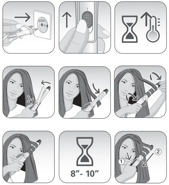 Rowenta CF2112F0 Curling Iron - Fig 2