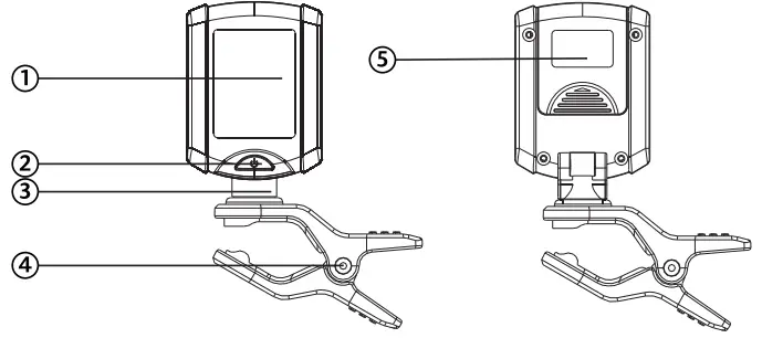 Digital Mini Clip-On Instrument Tuner Parts