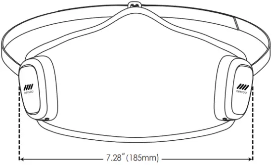 nexvoo Breeze Face Mask Dimension A
