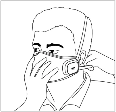 nexvoo Breeze Face Mask Wear the mask 2