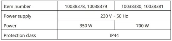 FIG 1 TECHNICAL DATA