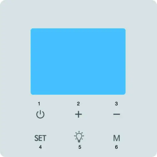 FIG 12 Thermostat control panel