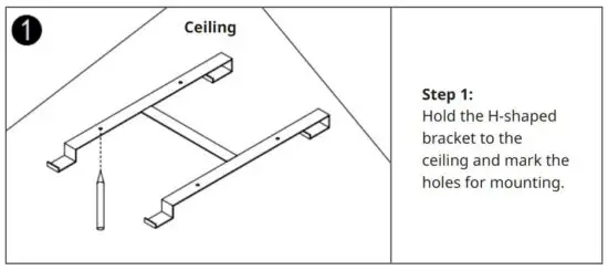 FIG 6 Ceiling mounting