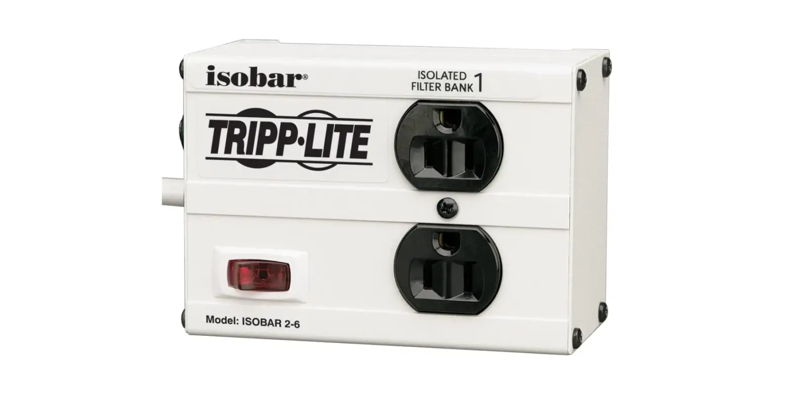 Tripp Lite Ibar2-6d Isobar 2 Outlet Surge Protector Power Strip-complete Features/user Guide