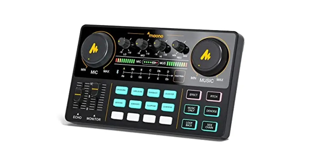 Maono Au-am200-s1 Audio Interface With Dj Mixer And Sound Card Instructions