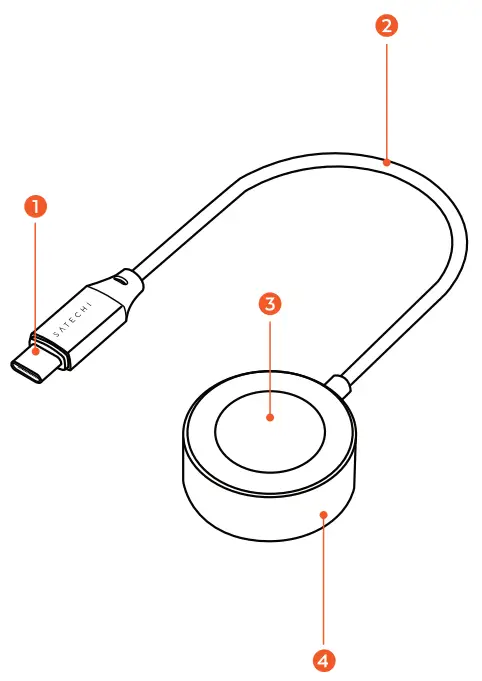 SATECHI TCAW7CM Magnetic Charging Cable - oveview 1