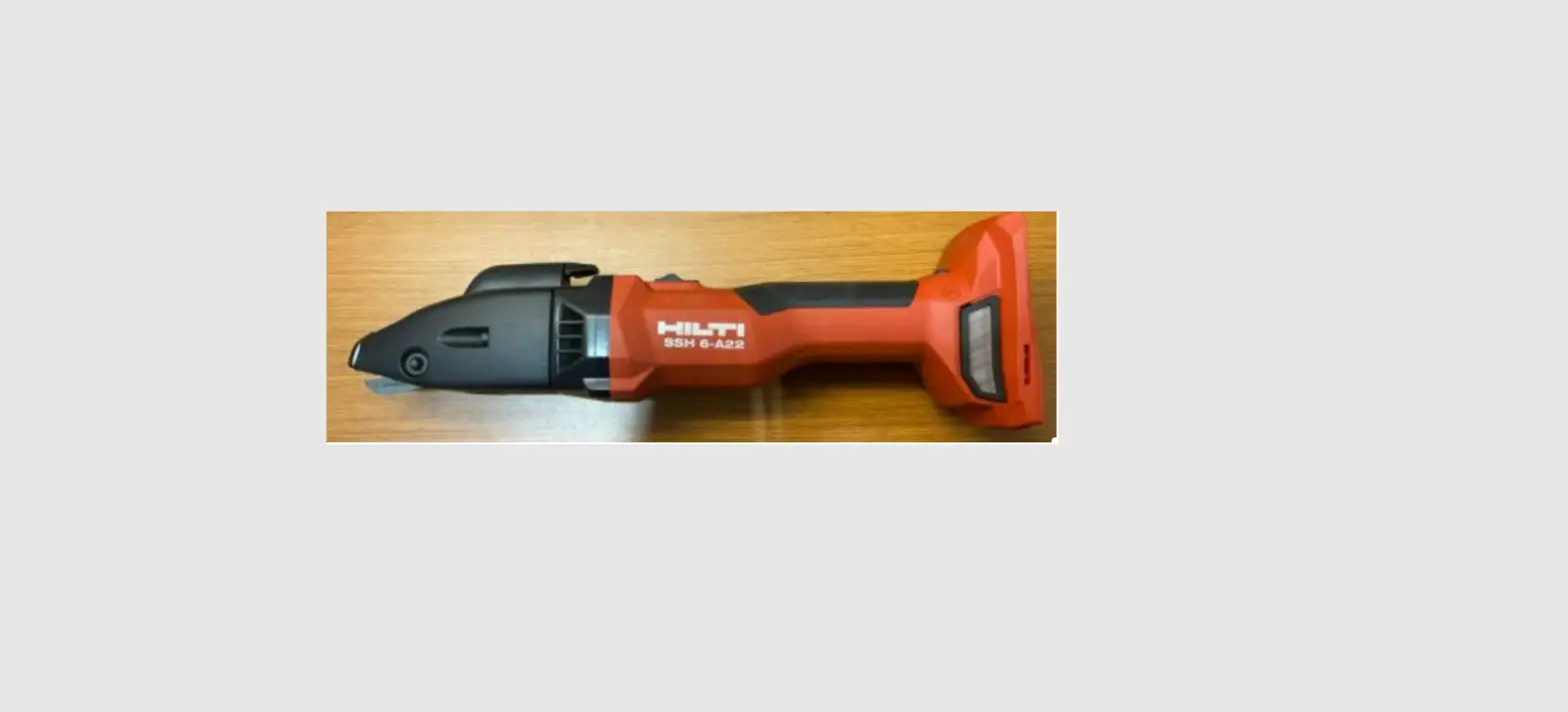 Hilti Ssh6­22 Double Cut Metal Slitting Shear Instructions