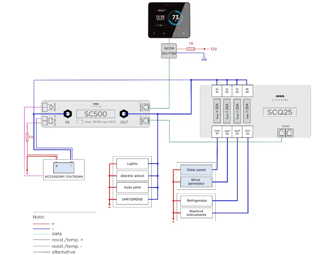 SIMARINE SCQ25 Quadro Digital Shunt Module - Appendix