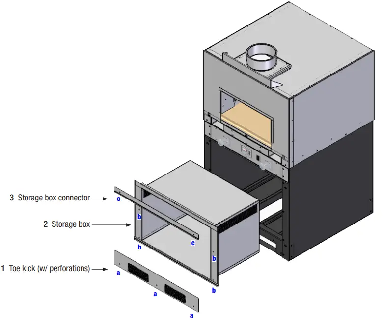 Wood Stone PHOENIX OVEN ADAPTER nstall Toe Kick