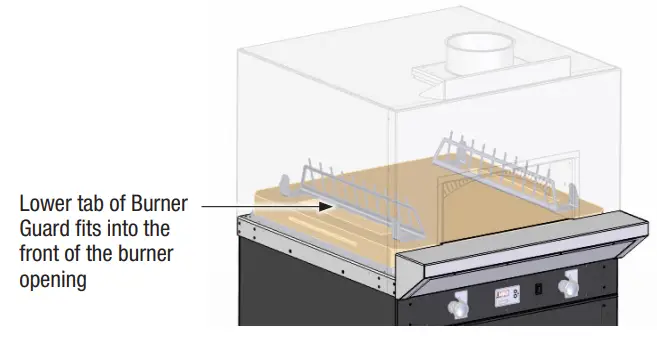 Wood Stone PHOENIX OVEN ADAPTERThe lower tab of the