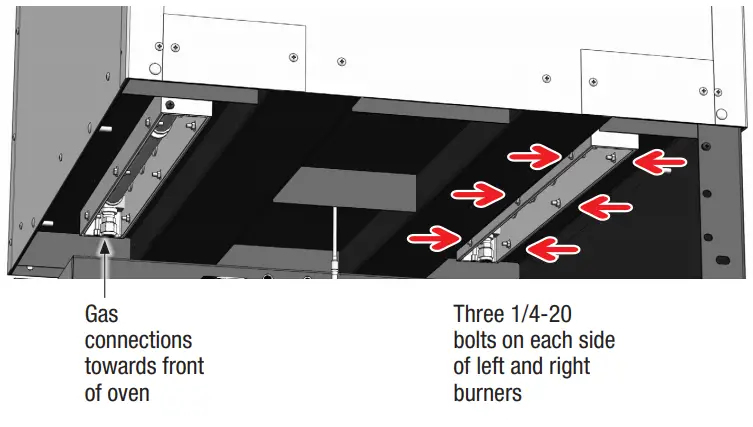 Wood Stone PHOENIX OVEN ADAPTERinto burner slot(s)