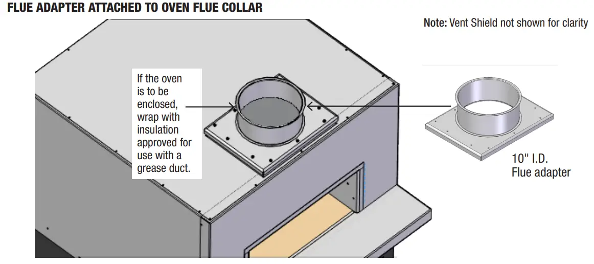 Wood Stone PHOENIX OVEN OVEN FLUE COLLAR