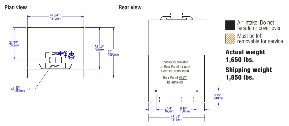 Wood Stone PHOENIX OVEN R SPECIFICATION42