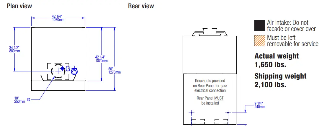 Wood Stone PHOENIX OVEN R SPECIFICATIONS