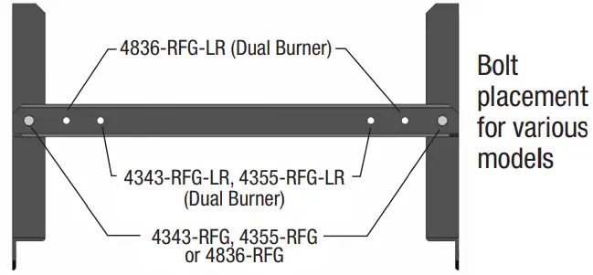 Wood Stone PHOENIX OVENCrosspiece bolts